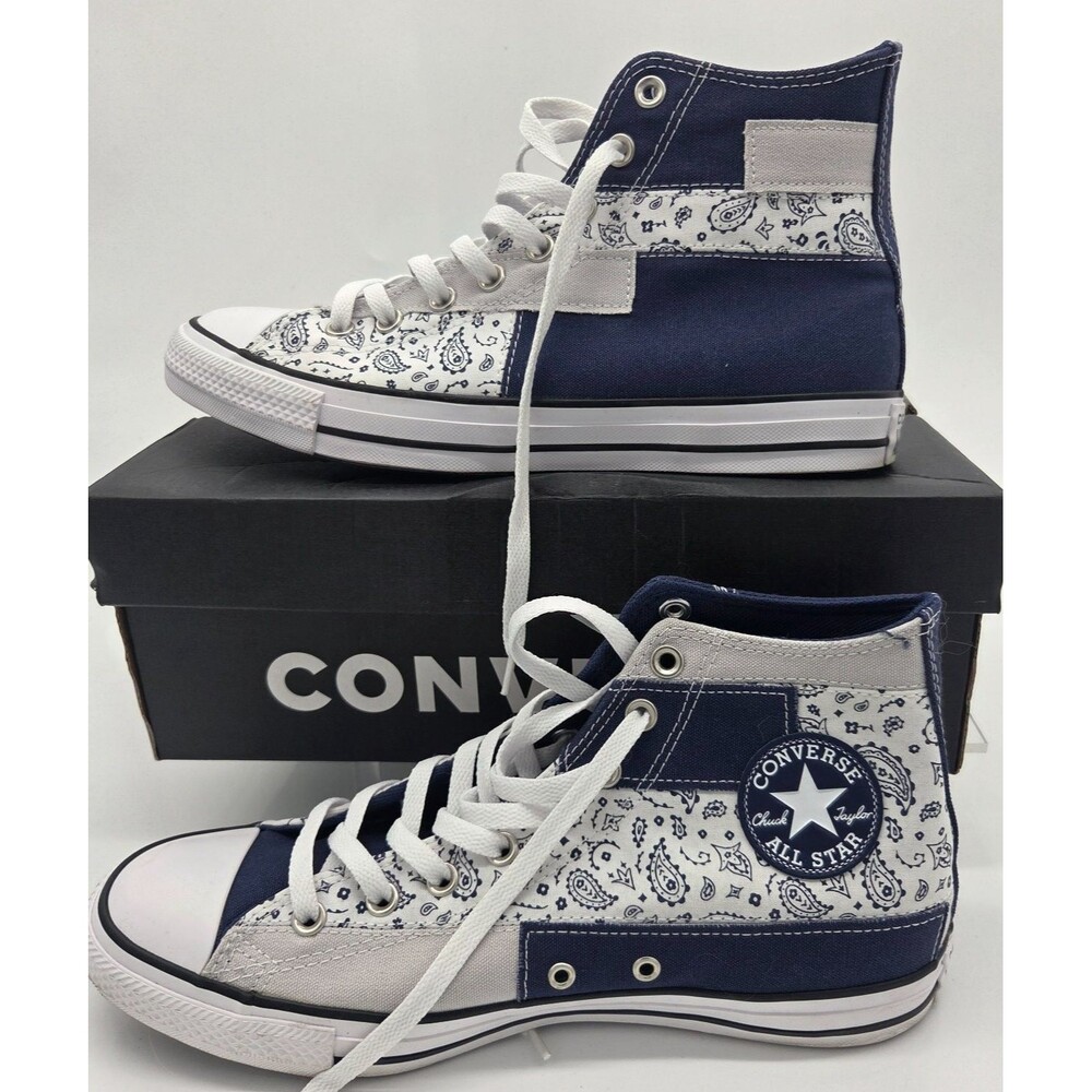 Converse Chuck Taylor All Star Hi high top sneakers US 10 Blue Womens Athletic